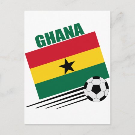 Ghana Soccer Team Postcard