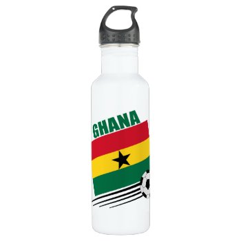 Ghana Soccer Team Water Bottle by worldwidesoccer at Zazzle