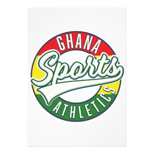 Ghana Sports Athletics retro logo Photo Print