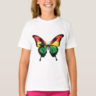 Ghana Swallowtail Butterfly Flag Sticker T-Shirt