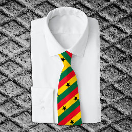 Ghana Ties, fashion Ghanaian Flag, business Neck Tie