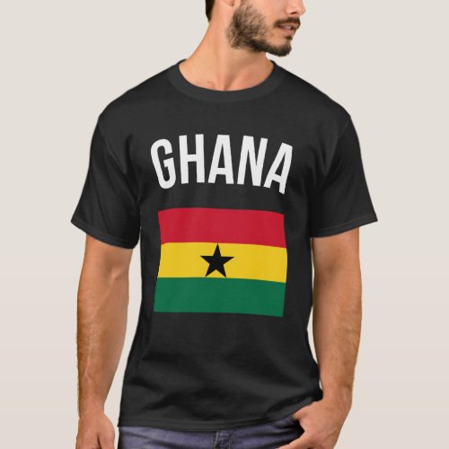 Ghana Vacation Souvenir Ghanaian Flag Ghana Flag T_Shirt