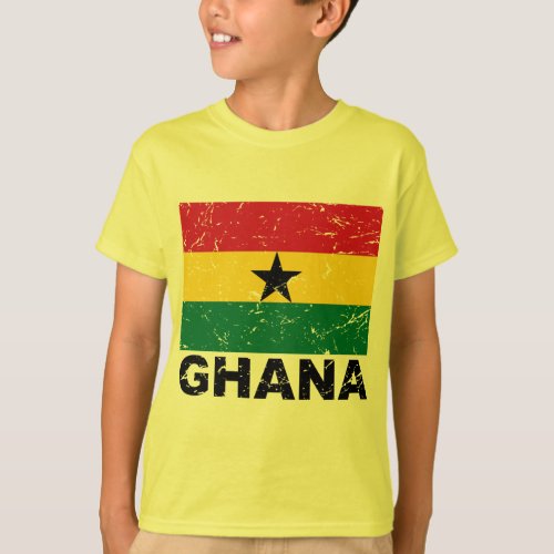 Ghana Vintage Flag T_Shirt