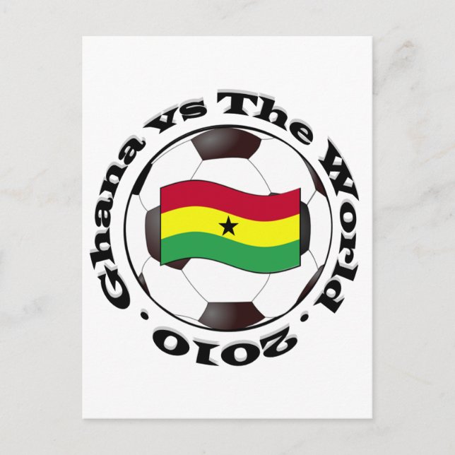Ghana vs The World Postcard (Front)