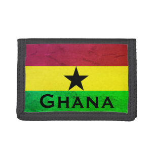 Ghana (West Africa) Flag (Accra) Tri-fold Wallet