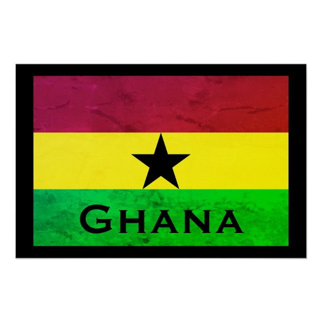 Ghana (West Africa) Flag Poster (Front)