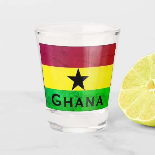 Ghana West Africa Flag Shot Glass