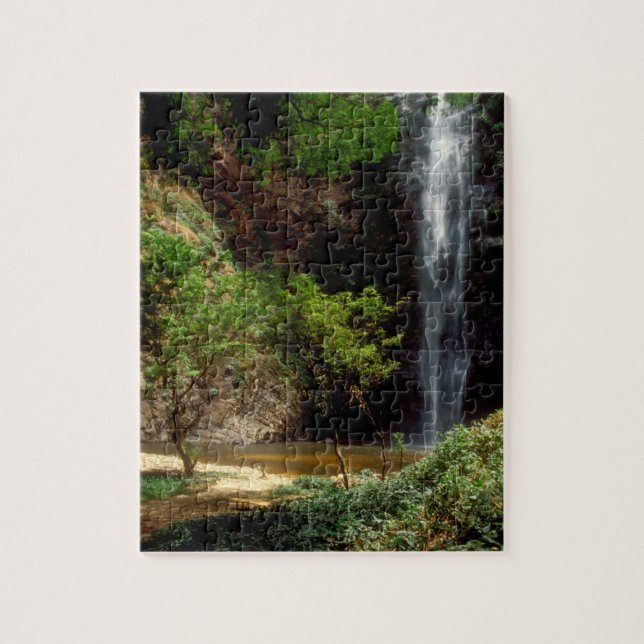 Ghana: Wli Falls, a.k.a. Agumatsa Falls (Volta Jigsaw Puzzle (Vertical)