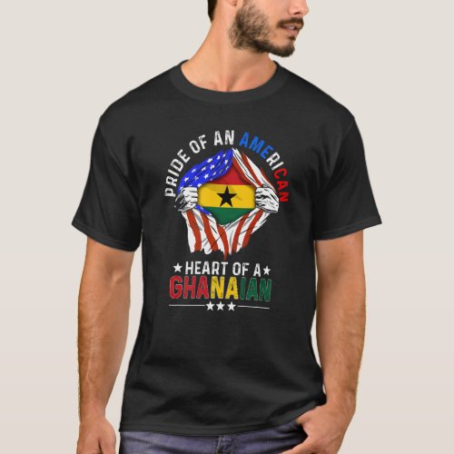 Ghanaian American America Pride Foreign Country Gh T_Shirt