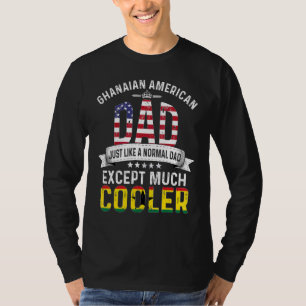 Ghanaian American Dad Fathers Day Papa Country Gha T-Shirt