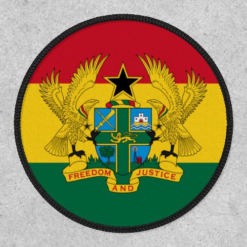 Ghanaian Flag  Coat of Arms Flag of Ghana Patch