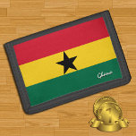 Ghanaian flag fashion, Ghana patriots / sports Trifold Wallet<br><div class="desc">WALLETS: Ghana & Ghanaian Flag fashion - love my country,  travel gifts,  grandpa birthday,  national patriots / sports fans</div>