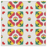 Ghanaian Flag &amp; Ghana Heart fashion Fabric
