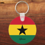 Ghanaian Flag & Ghana holiday, patriots / sports Keychain<br><div class="desc">Keychains: Ghana & Ghanaian flag - love my country,  travel,  holiday gifts,  patriots / sports fans</div>