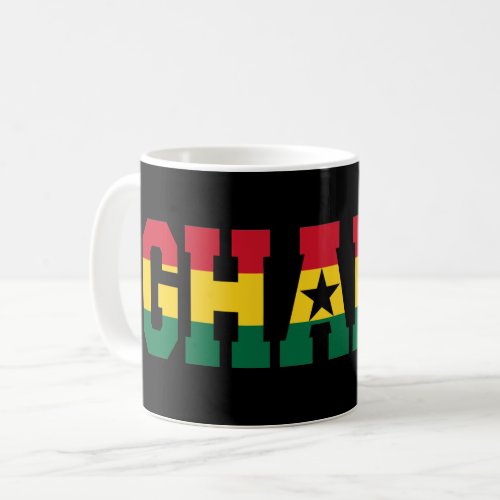 Ghanaian Flag Varsity Love Ghana Independence Day Coffee Mug