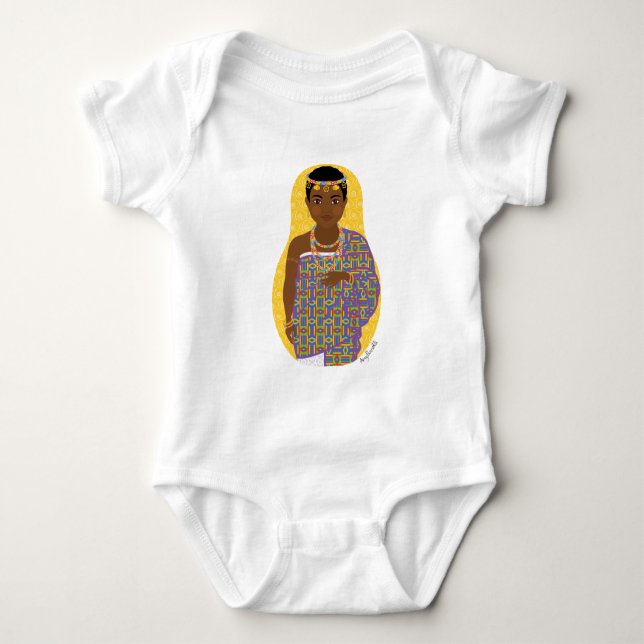 Ghanaian Matryoshka Baby Bodysuit (Front)