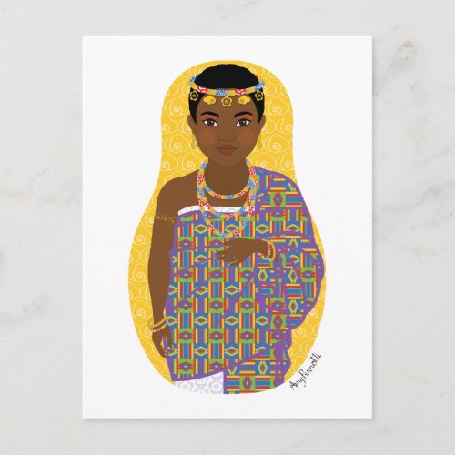 Ghanaian Matryoshka Postcard