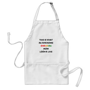 ghanaian mom, awesome adult apron