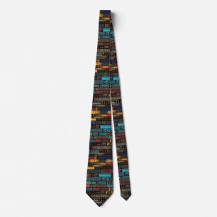 Ghanaian Style Kente Pattern Neck Tie