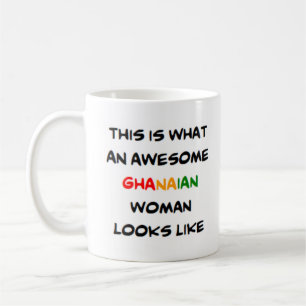 ghanaian woman, awesome coffee mug