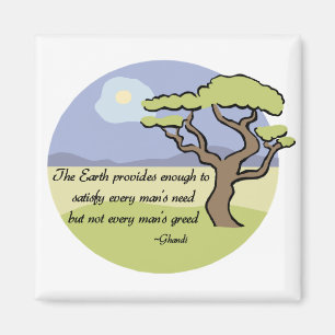 Ghandi Earth quote magnet