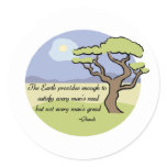 Ghandi Earth quote sticker