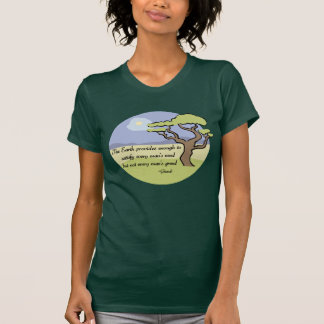 Ghandi Earth quote t-shirt
