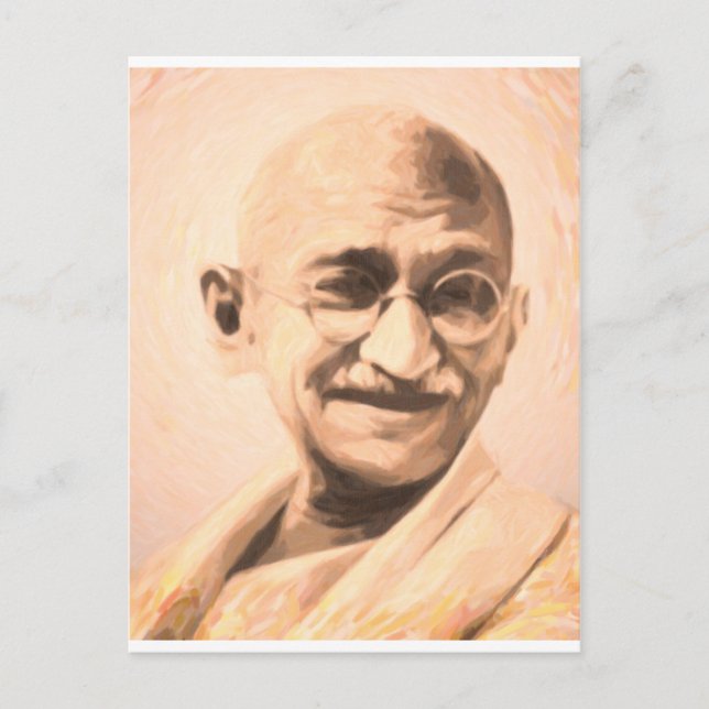 Ghandi Motivation Postcard (Front)