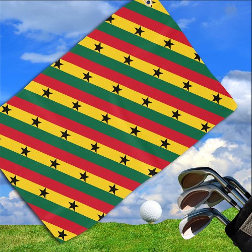 Ghanian Flag  Ghana travel holiday sport fans Golf Towel
