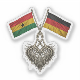 Ghanian - German Sticker