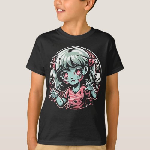 Ghastly in a Good Way Cute Zombie T_Shirt