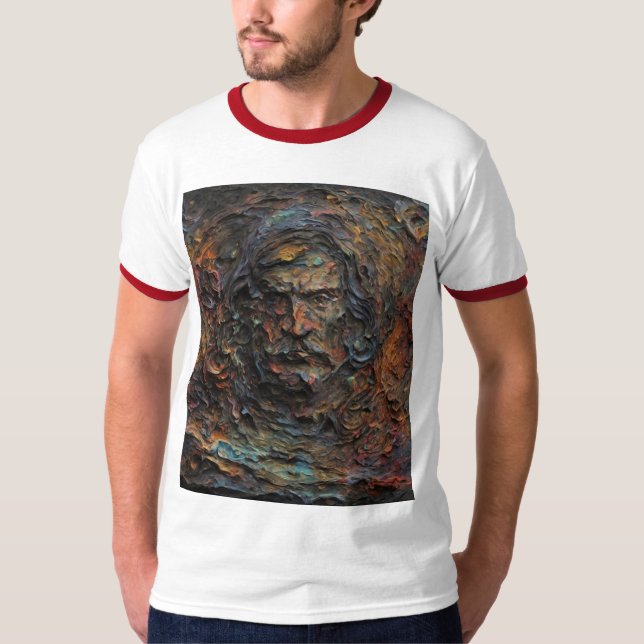 Ghastly Newton Trapped in Oils T-Shirt (Front)