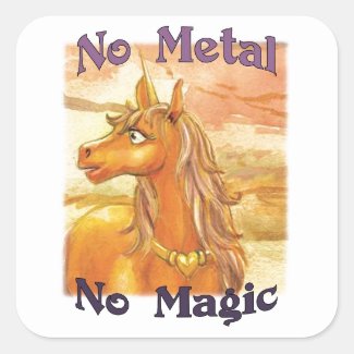 Ghel No Metal No Magic Stickers 