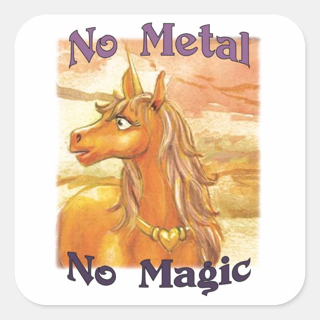 Ghel No Metal No Magic Stickers (Front)