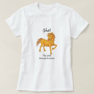 Ghel The Gold-Horned Unicorn Tee-Shirt T-Shirt