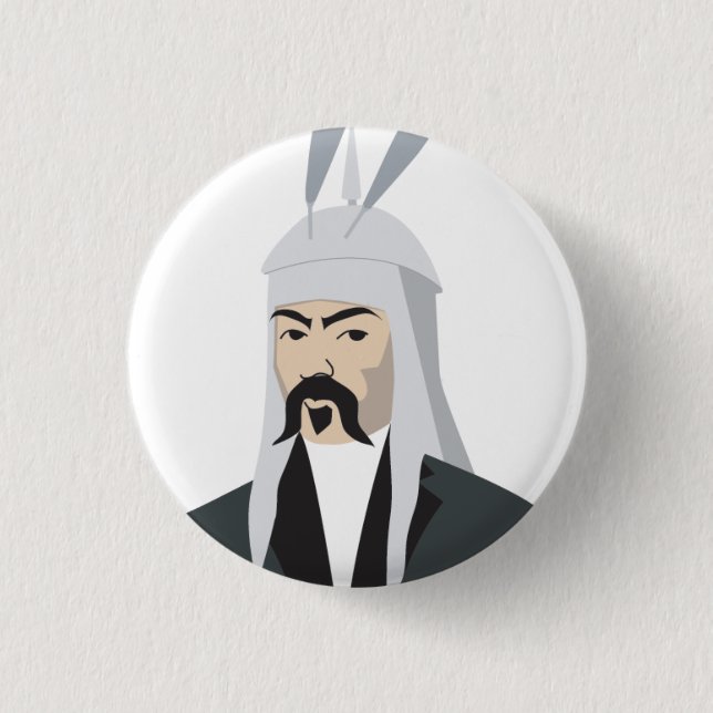 Ghengis Khan Button (Front)