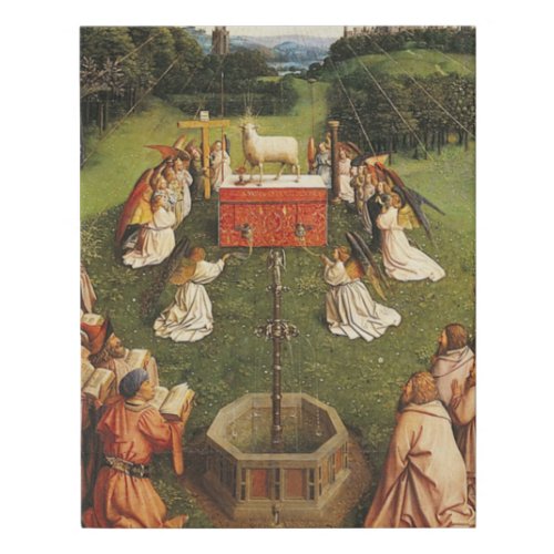 Ghent Altarpiece By Van Eyck Brothers Faux Canvas Print