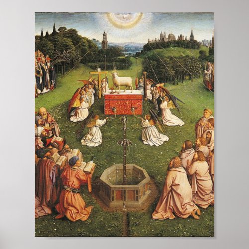 Ghent Altarpiece By Van Eyck Brothers Poster