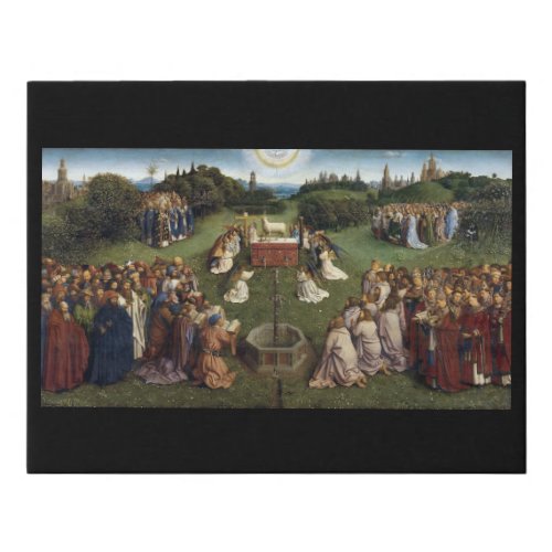 Ghent Altarpiecedetail Van Eyck Brothers Faux Canvas Print