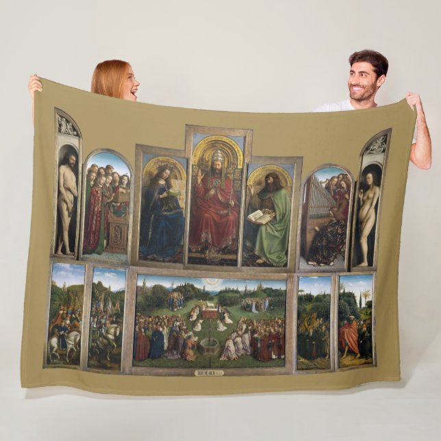 Ghent Altarpiece(detail), Van Eyck Brothers Fleece Blanket (In Situ)