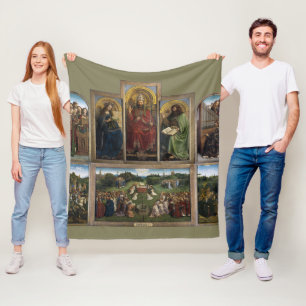Ghent Altarpiece(detail), Van Eyck Brothers Fleece Blanket
