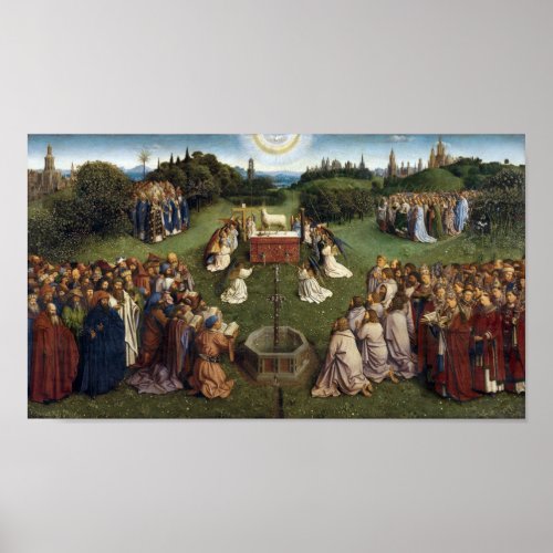 Ghent Altarpiecedetail Van Eyck Brothers Poster