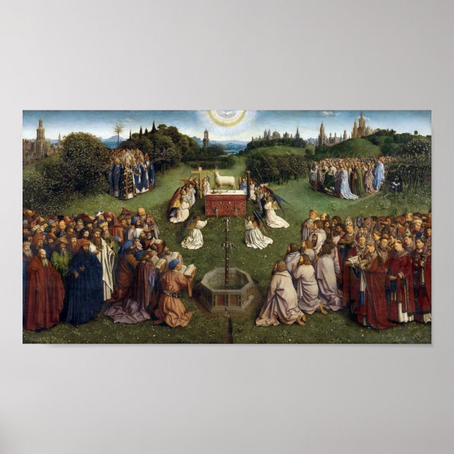 Ghent Altarpiece(detail), Van Eyck Brothers Poster (Front)