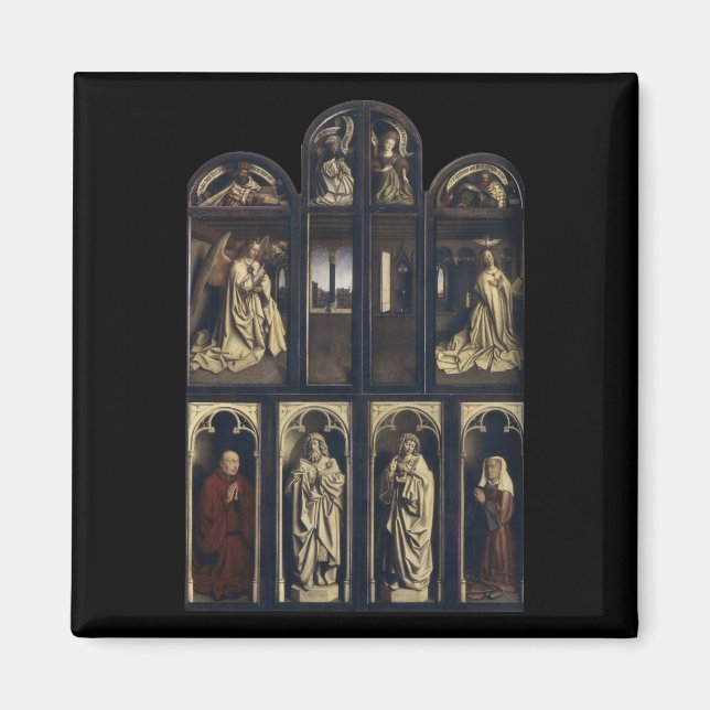 Ghent Altarpiece, Hubert & Jan van Eyck Magnet (Front)