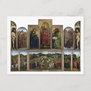 Ghent Altarpiece, Van Eyck Brothers, 1425-1432 Postcard