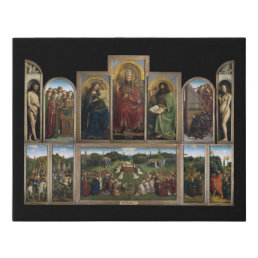 Ghent Altarpiece, Van Eyck Brothers Faux Canvas Print