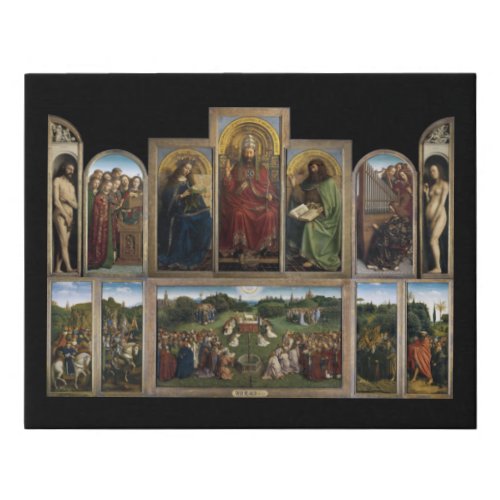 Ghent Altarpiece Van Eyck Brothers Faux Canvas Print