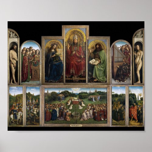 Ghent Altarpiece Van Eyck Brothers Poster