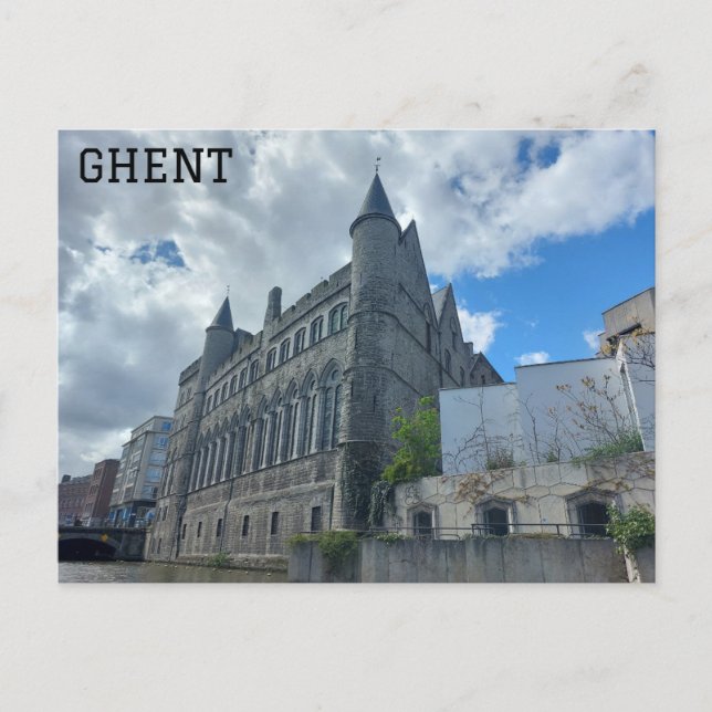 Ghent Belgium Castle of the Counts Travel Photo Postcard (Front)