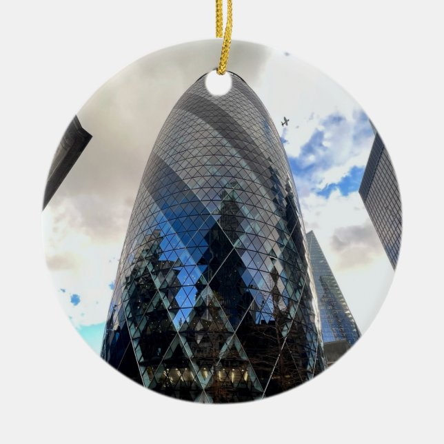 Gherkin Ceramic Ornament (Front)